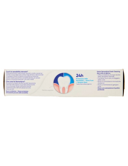 Sensodyne Dentifricio - 75ml - Fresh Cleaning - Con Tripla Azione Di Pulizia